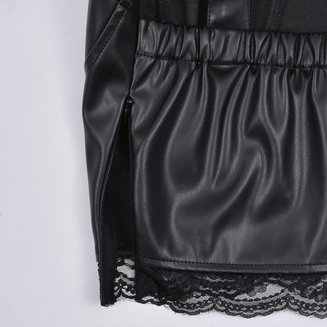 新作】サブカル刺繍ロゴ☆レザービスチェ | VOLCAN&APHRODITE