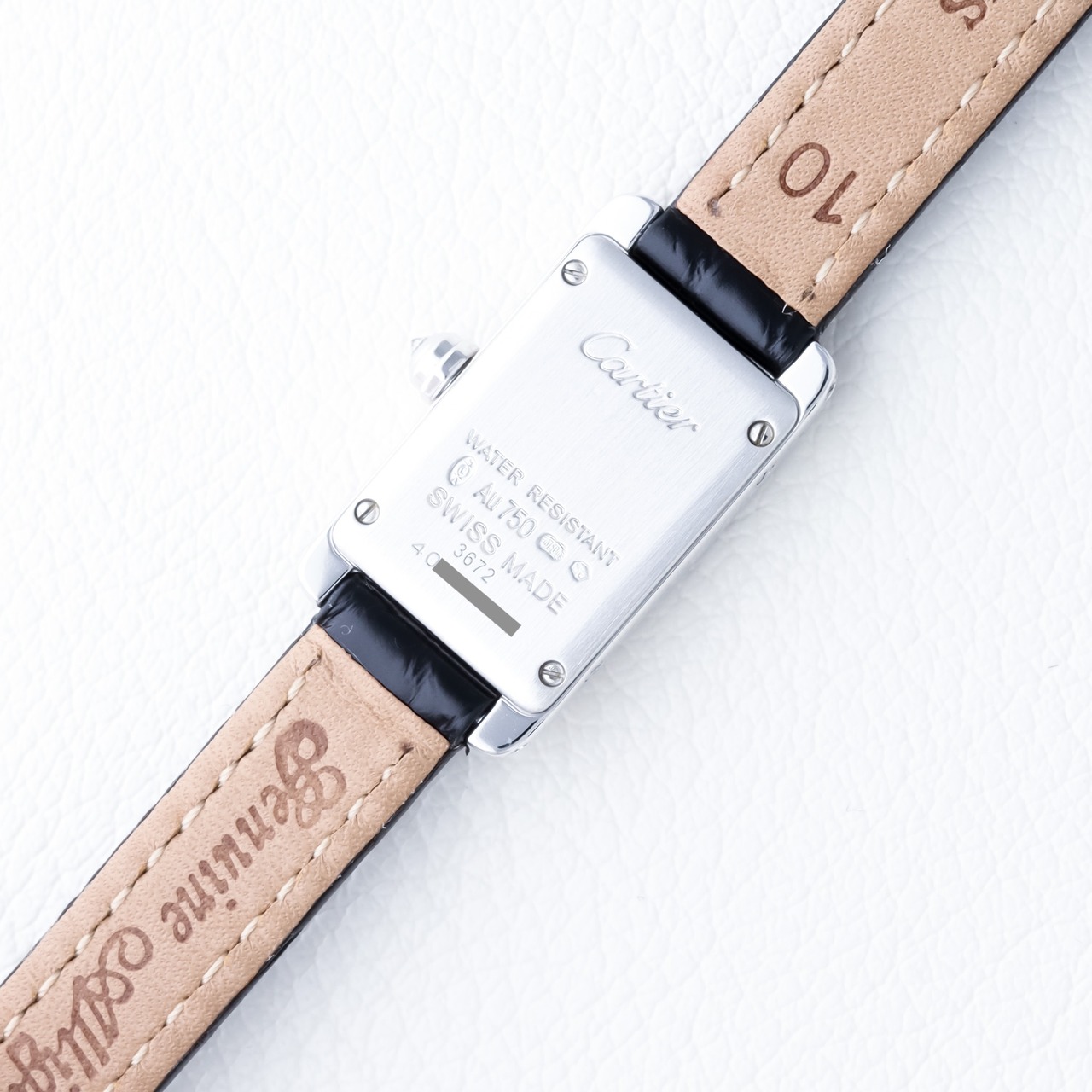 カルティエ タンク アメリカン ミニ WG 純正ダイヤモンド