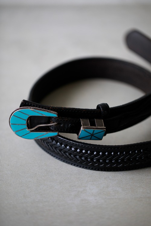 Turquoise Inlay Ranger Buckle Set (c. 1960s)
