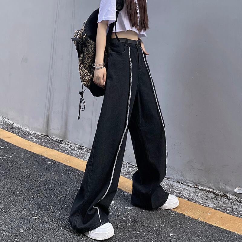 レディースパンツ サマーカジュアルスタイルルーズジーンズ ストリート 夏物 ケッペル56118897233