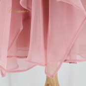 社交ダンス 衣装 スカート ピンク系 チャコット Chacott 練習 レッスン 淡い 透け感 シフォン 軽い 上品 かわいい 無地 シンプル 柔らかい生地 ダンス衣装 パーティー