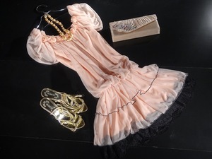 ★フリ－☆薔薇モチ－フが素敵なティア－ドワンピ－ス(OPN8833)