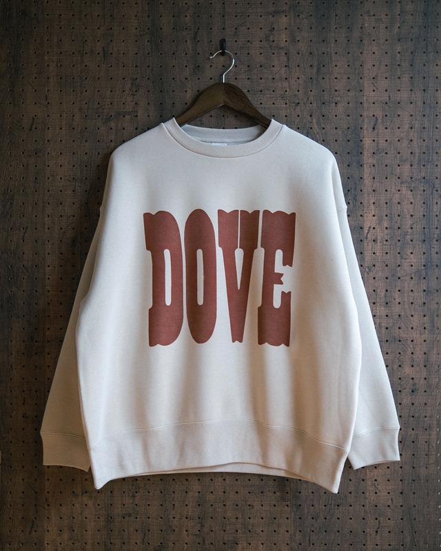 "dove" sweat shirt in natural / 裏起毛仕様（受注生産）