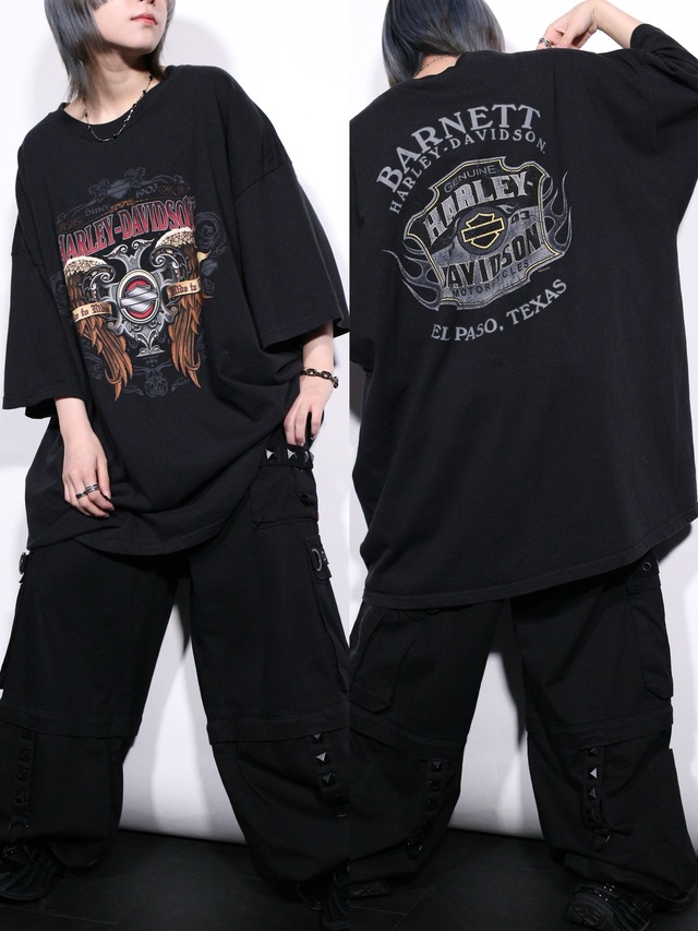 "Harley-Davidson" XXXXL over silhouette wing graphic tee