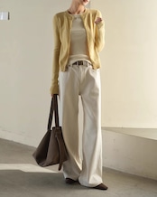 White wide Denim N1011