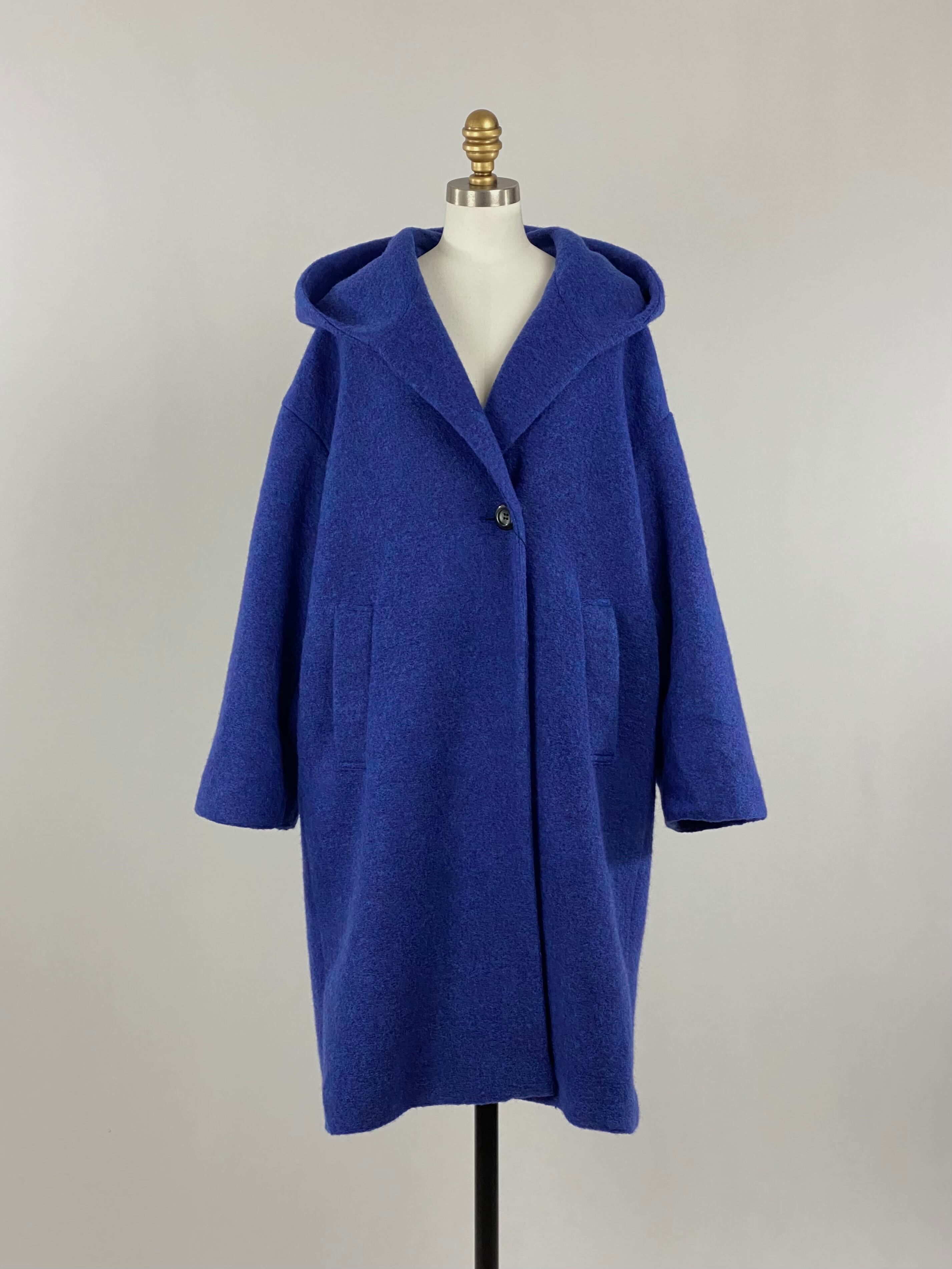 ビッグカラースライバーコート|ブルー|Lallia Mu