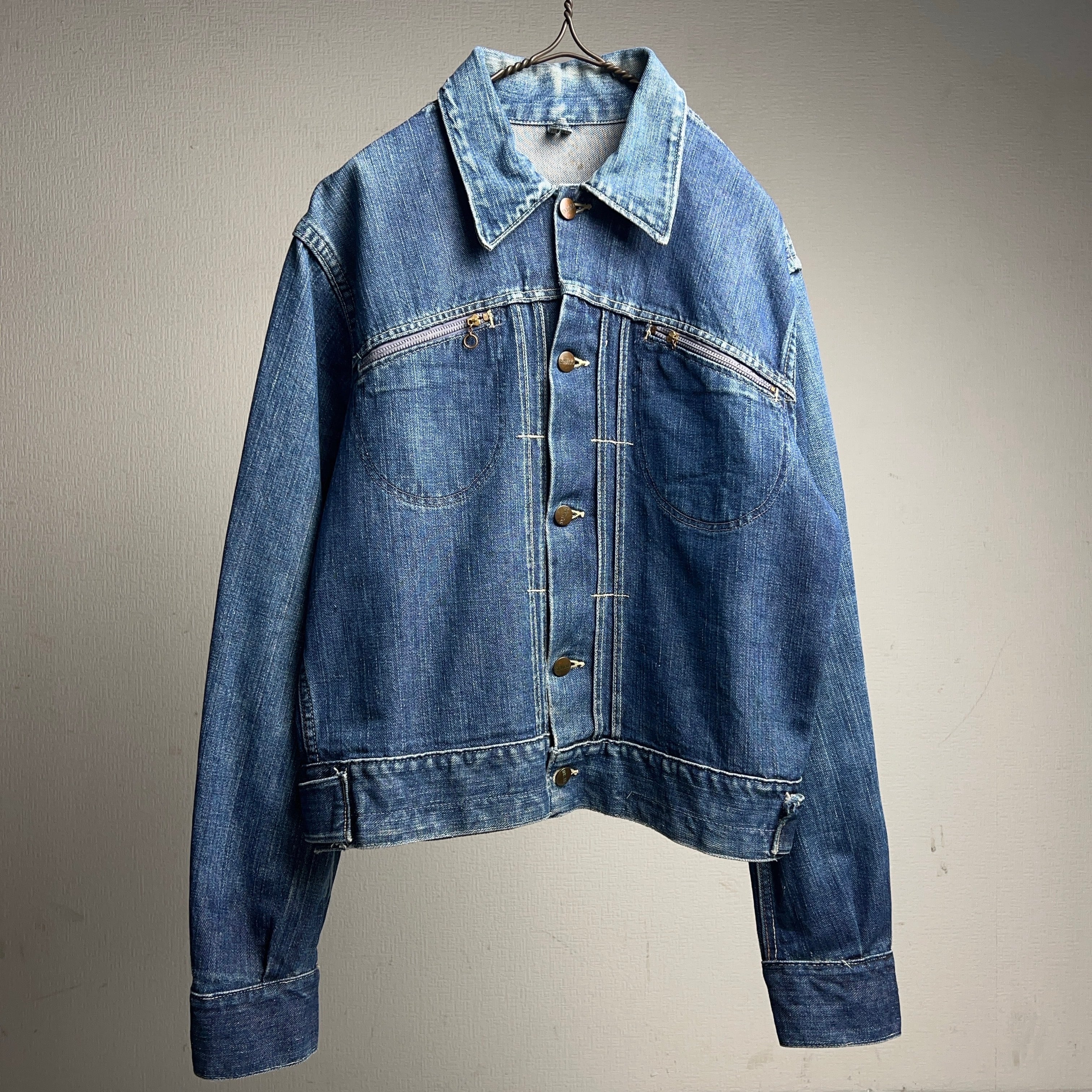 1960's SEARS ROEBUCKS Pleats Denim Jacket 60年代 シアーズ ロー