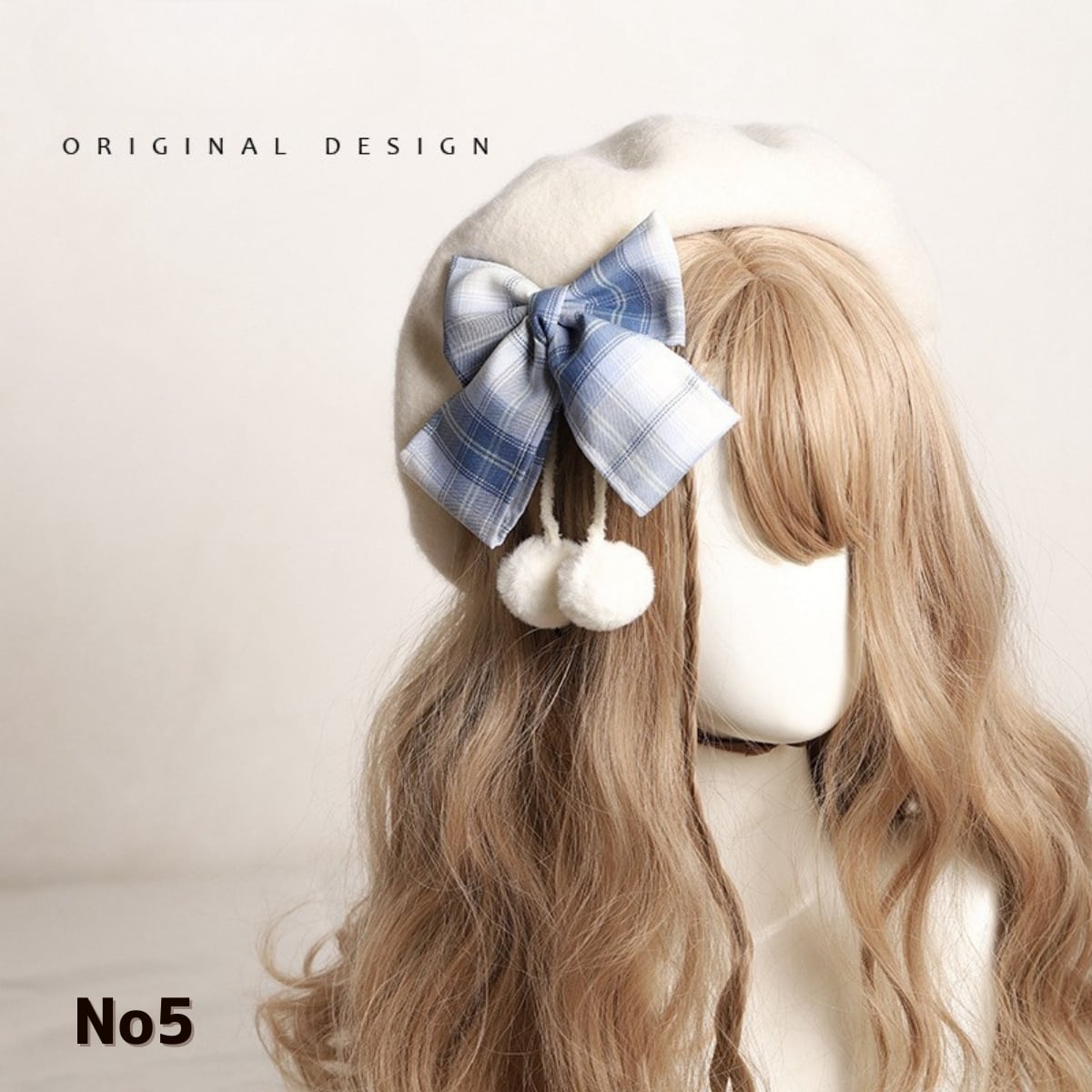 リボン付きベレー帽 秋コーデ 8カラー クラシカルロリィタ