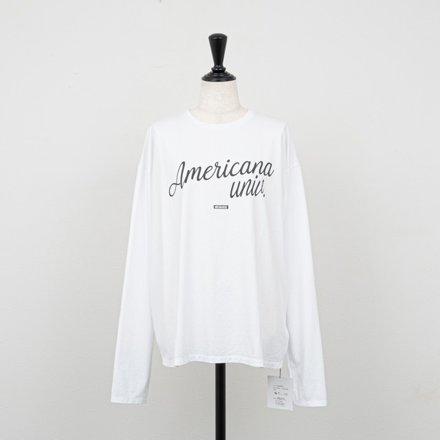 【MICA&DEAL／マイカアンドディール】15th ANNIVERSARY AMERICANA ロングスリーブTシャツ（ホワイト）