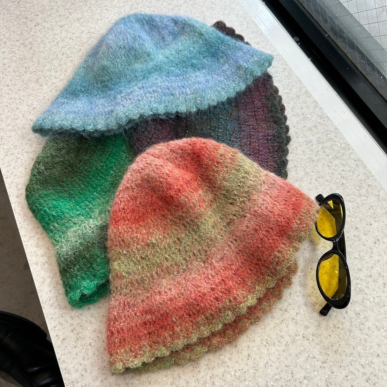 y.a.r.n ニットハット マルチカラー毛糸ニット帽_LN03089 | lanan(ラナン)