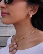 Gold Pearl Studs Pierce
