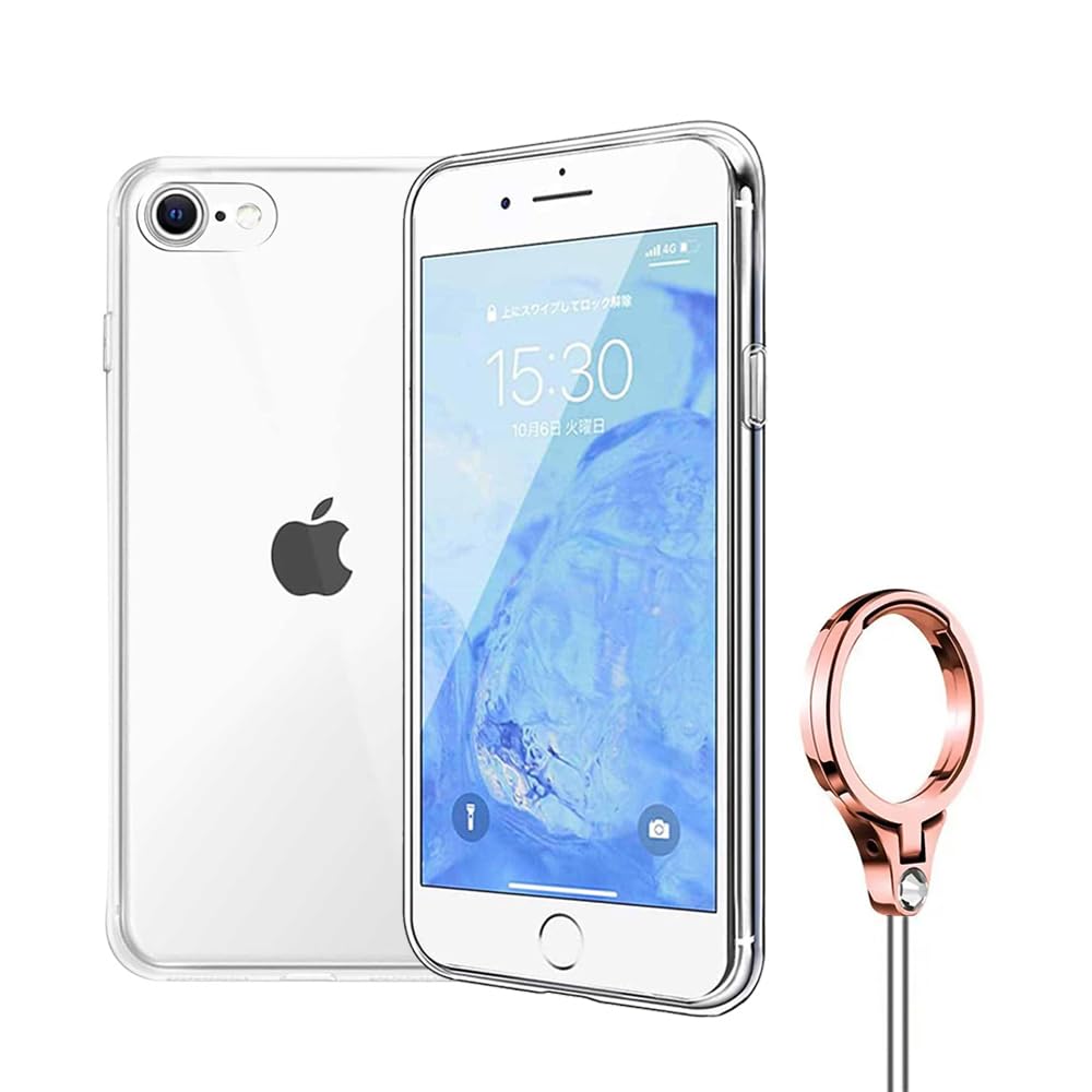 YJKezhan iPhone SE 第3世代 (2022) / iPhone SE 第2世代 (2020) / iPhone8 / iPhone7 用 TPU素材ケース クリア 透明バックカバー 保護ケース iPhone SE 第3世代 (2022) / iPhone SE 第2世代 (2020) / iPhone8 / iPhone7 ケース 柔らかいTPU素材 クリアカバー