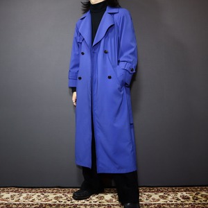"made in USA" "LONDON FOG" vivid blue long coat
