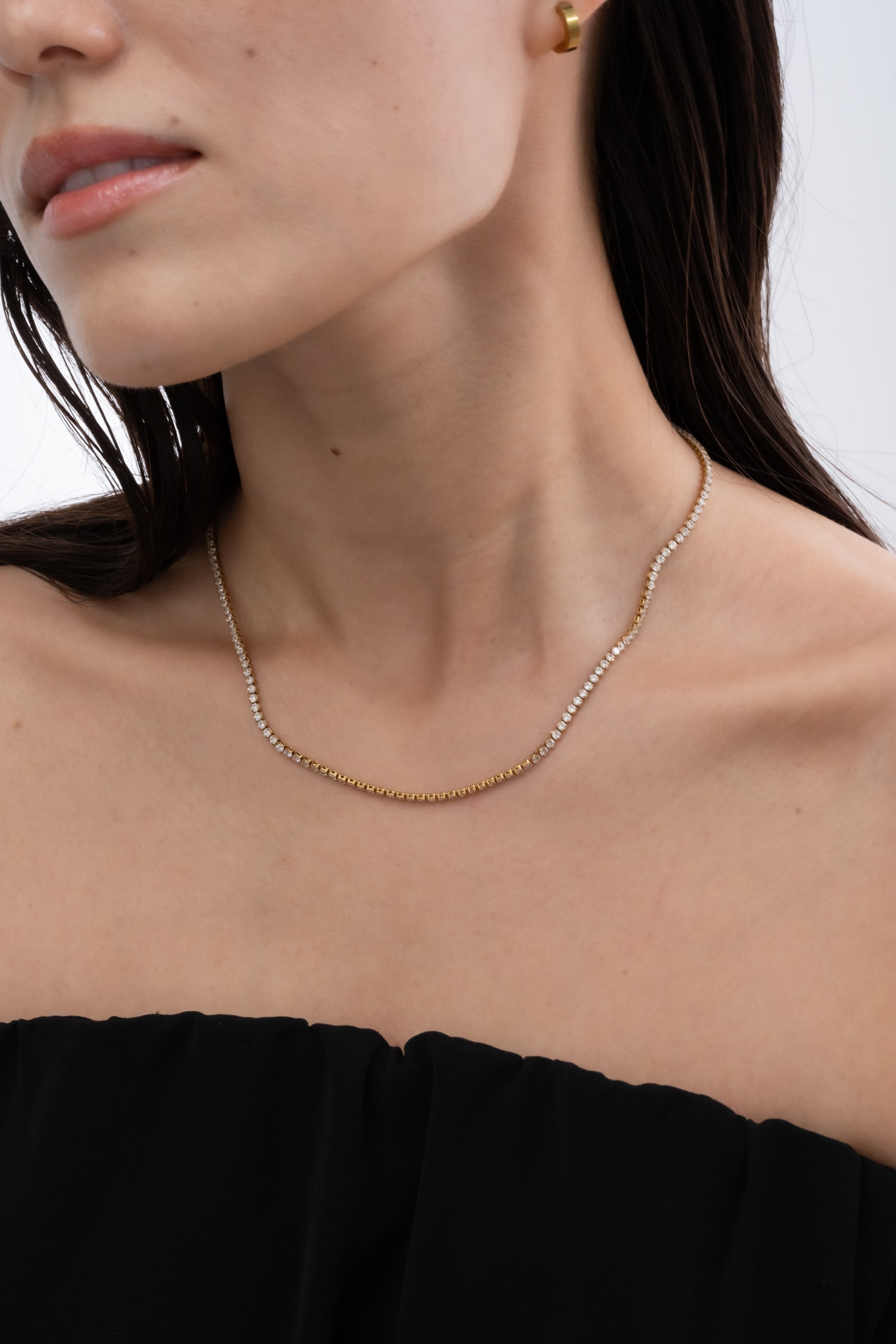 Tennis Necklace | ebine(エビネ)|金属アレルギー対応アクセサリー