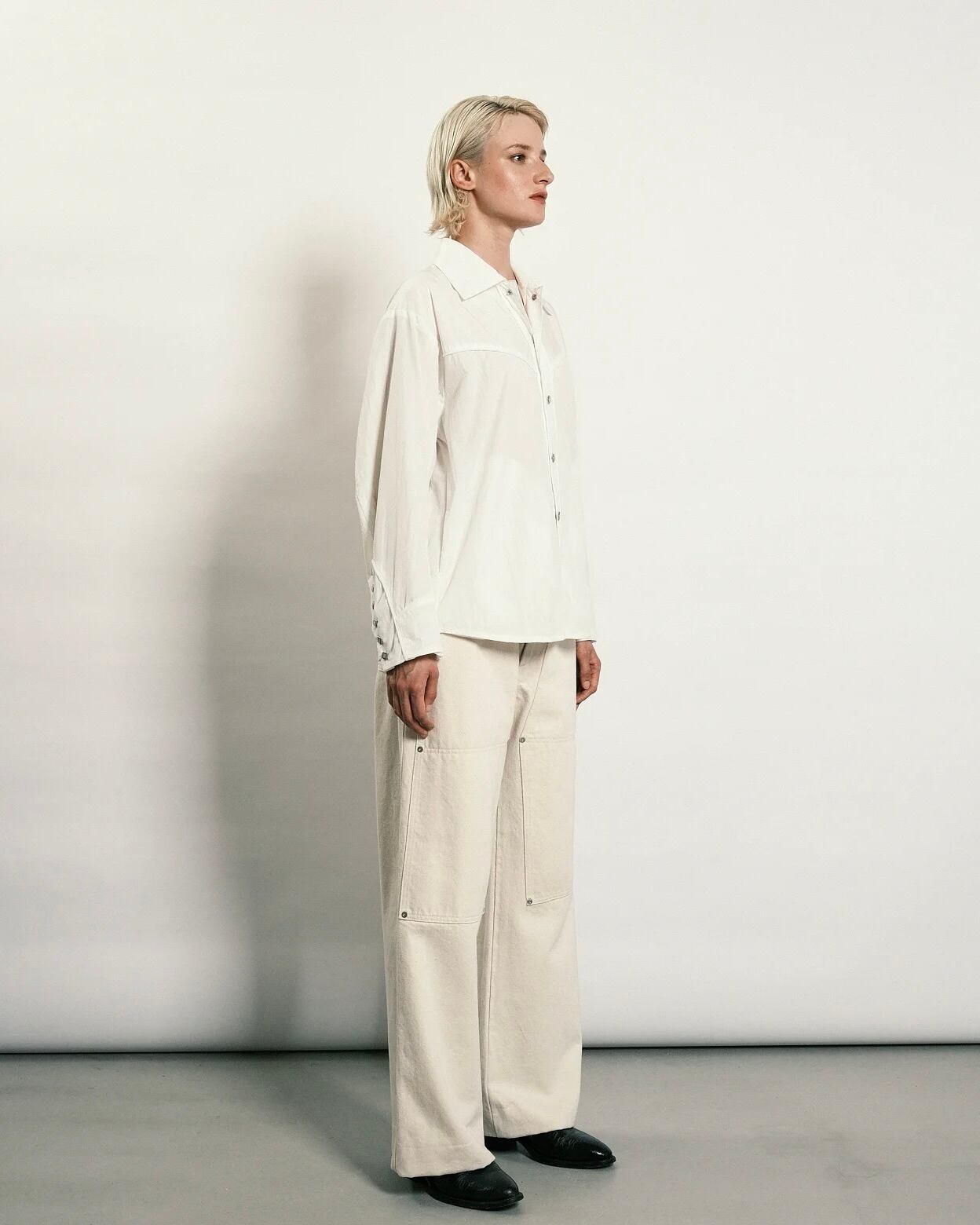 TANAKA】WORK JEAN TROUSERS - WHITE | idealclasse