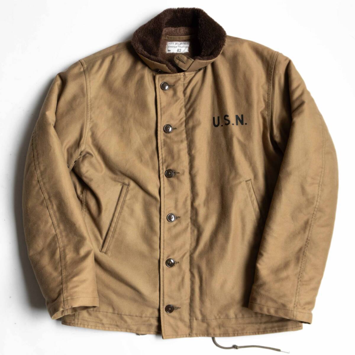 美品/90s】US NAVY【Aramid Deck Jacket】 XXL(50-52) アラミドデッキ