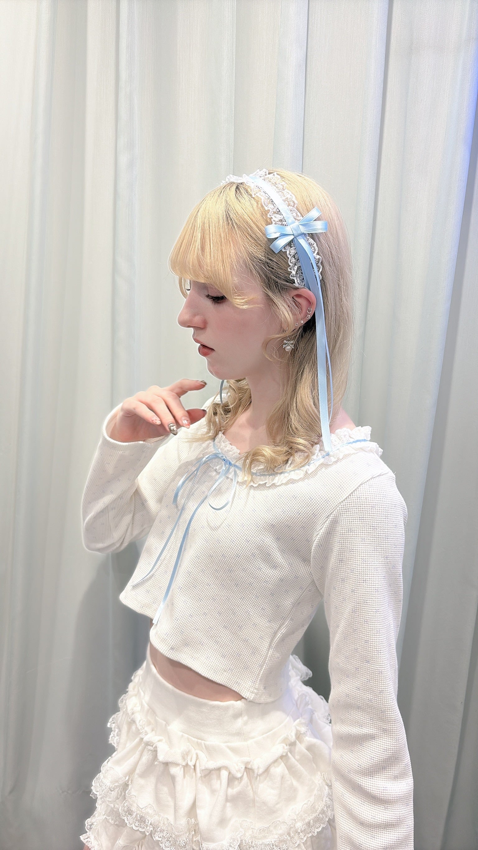 サテンリボンレースカチューシャ | lilLilly official webstore