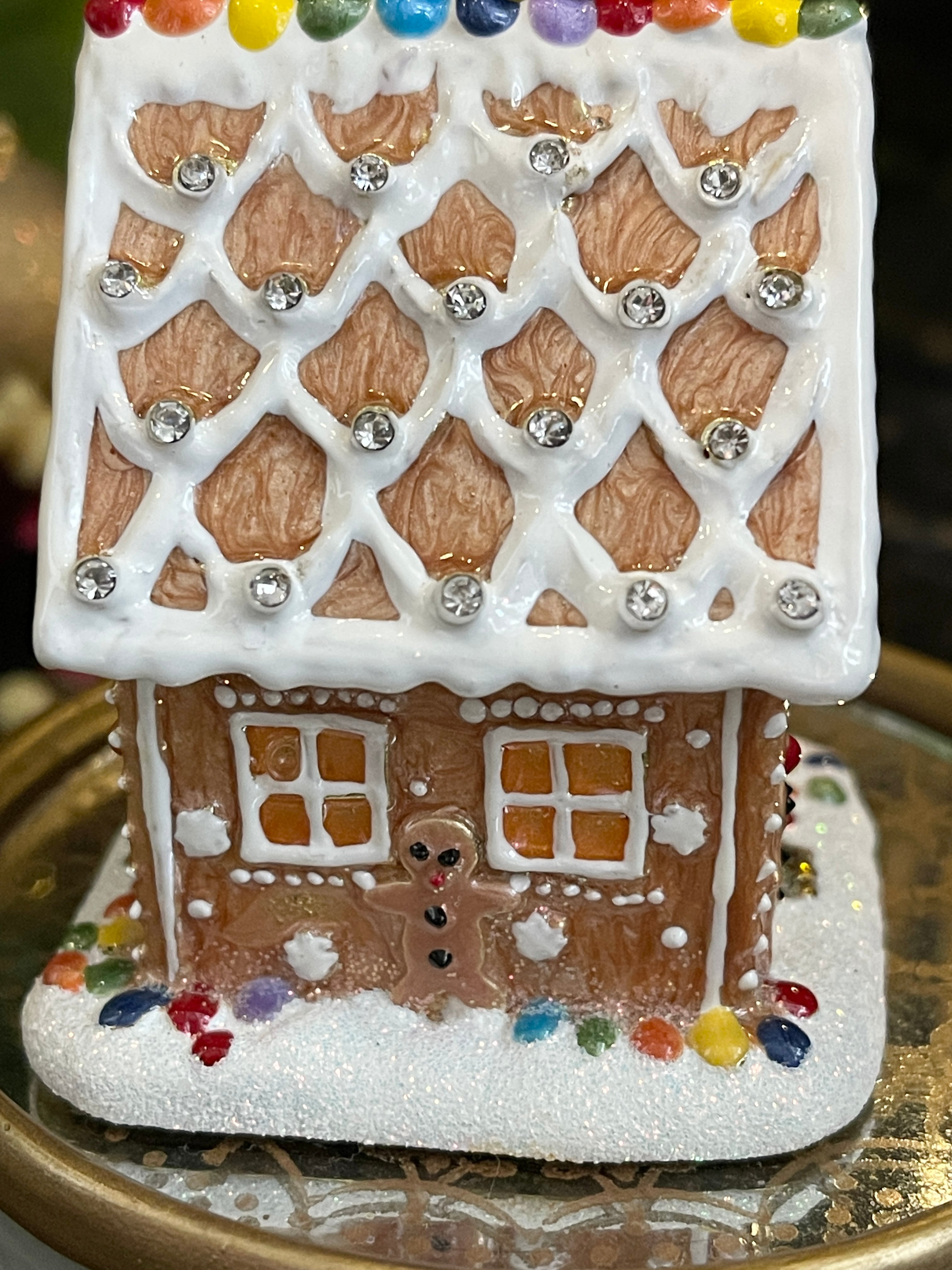 ◇ジンジャーブレッドハウス◇エナメルBOX◇Trinket トリンケット