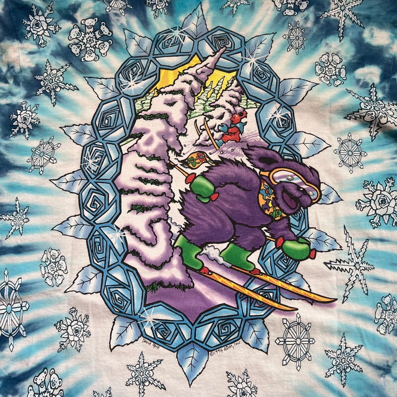 90's GRATEFUL DEAD グレイトフルデッド Snowboard＆Ski Bears L/S タイダイTee ロンT スノーボード スキー  LIQUID BLUE Lサイズ USA製 希少 ヴィンテージ BA-2255 RM2674H | agito vintage powered by  ...