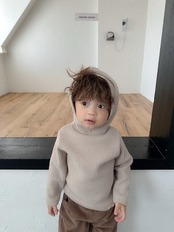 〖取寄〗韓国子供服 / 26winter / Digreen / ワッフルフーディー / キッズ / 冬服 *S~2XL*