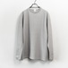 Wool felt long sleeves pullover / Silver white