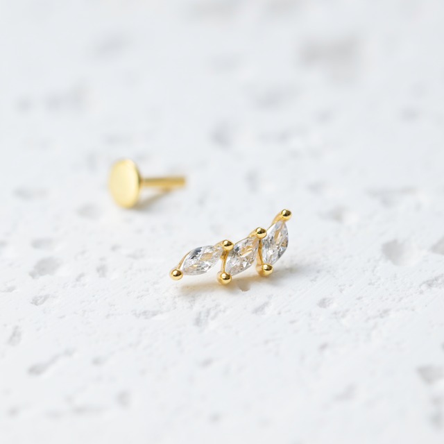 feather body pierce [ゴールド/軟骨用/単品]