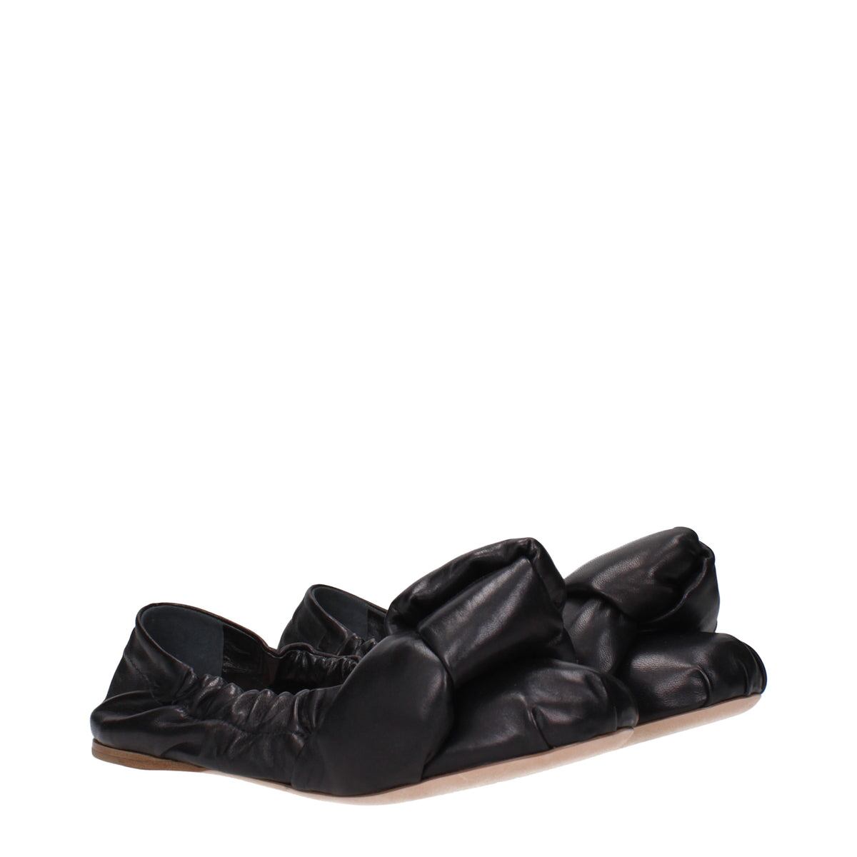【新品】MIU MIU ミュウミュウ レディース バレエシューズ レザー ブラック 5F153DLZK005F0002