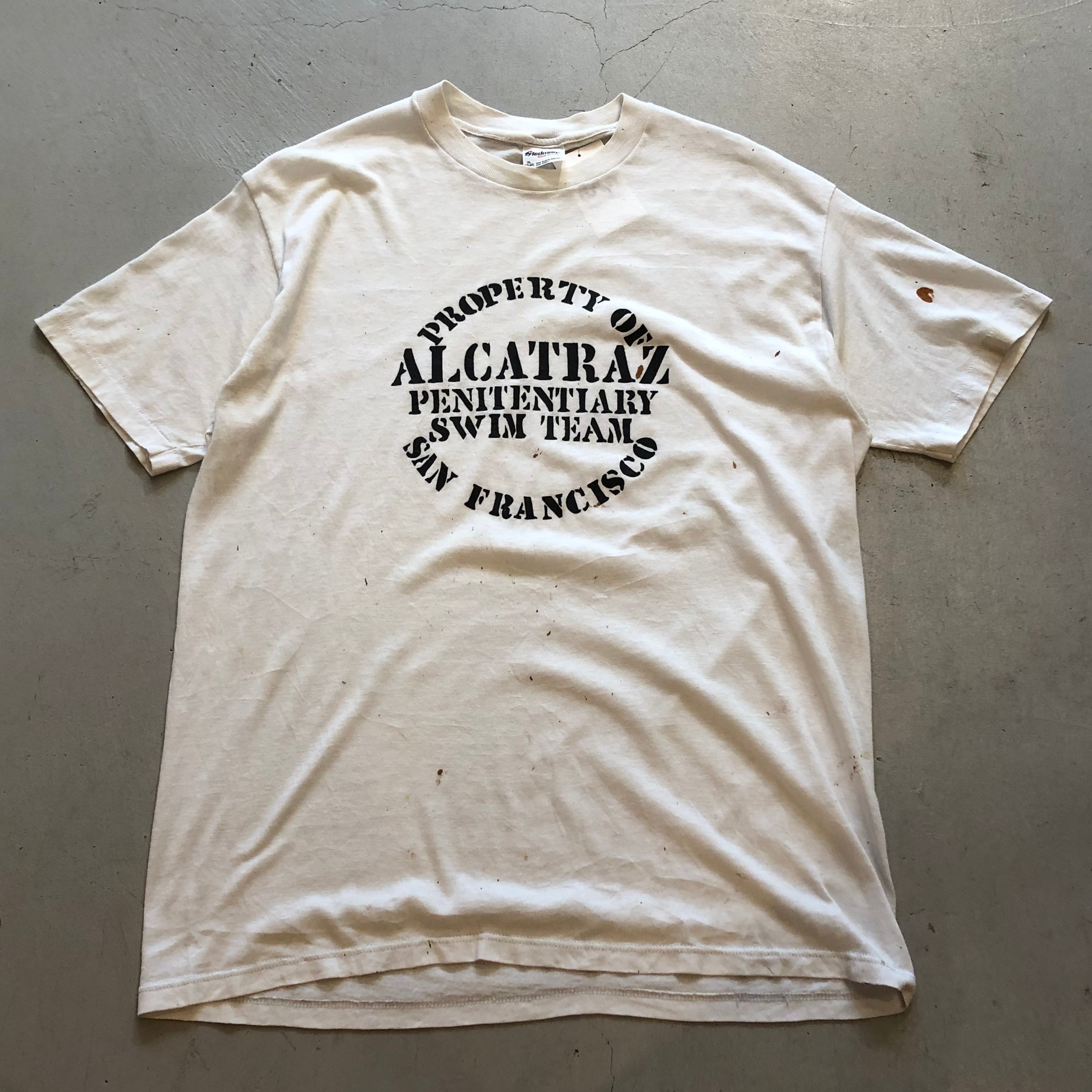 80s ALCATRAZ PENITENTIARY SWIM TEAM t-shirt【高円寺店】