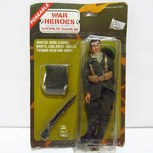 POSEABLE WAR HEROES WORLD WAR II フランス兵　ビンテージ フィギュア 香港製 [$3]