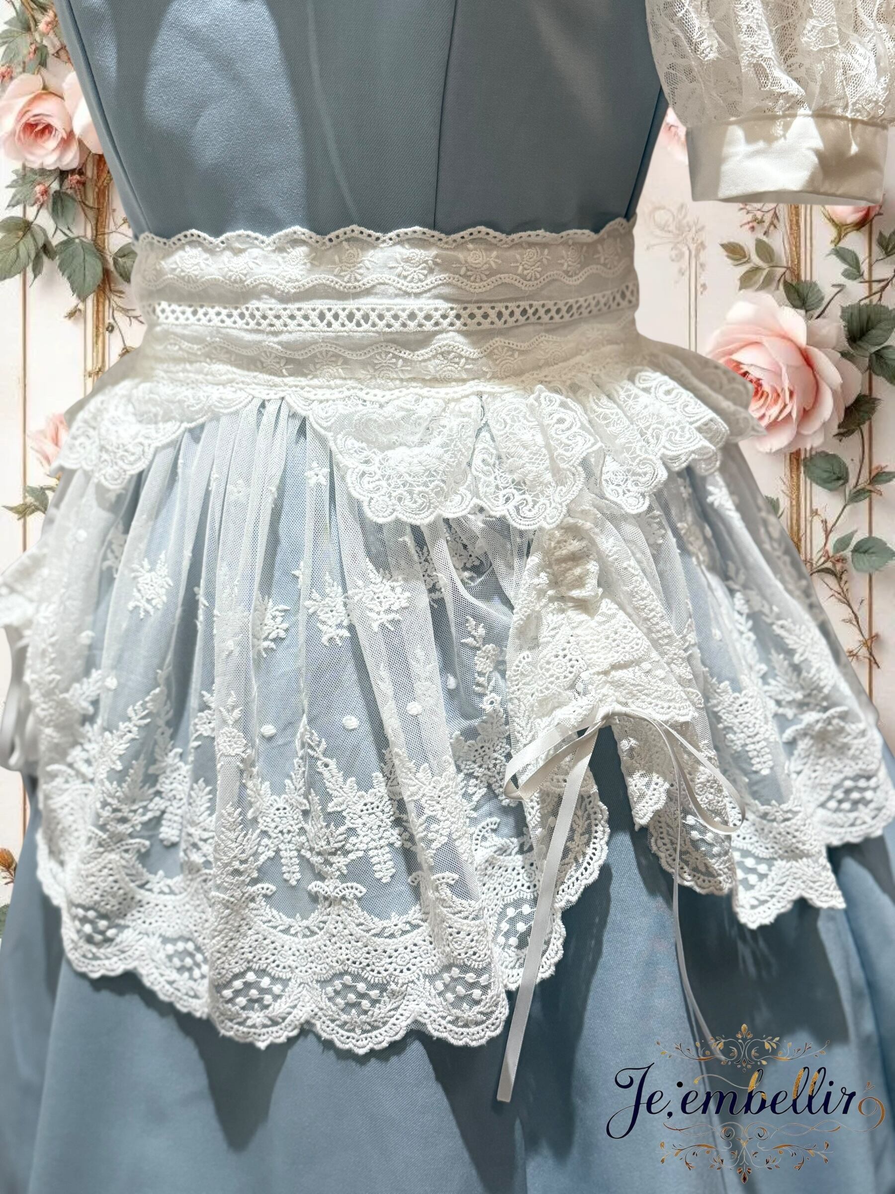 y*‪様 je;embellir レースタブリエ ブーケ柄レースタブリエ | je;embellir