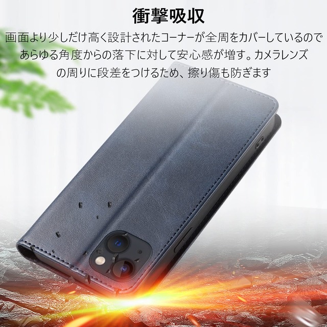 【人気商品】【KWATUNG】iphone14ケース手帳型 レザー アイフォン14ケース 軽量 放熱性 iphone14 ケース 手帳型 薄型 マグネット式 iphone14ケース 手帳型 アイホン14ケース カード収納 スタンド機能 iphone14手帳型ケース 衝撃吸収 落ち着いた色 iphone 14 ケース 手帳型 iphone14スマホケース 折りたたみ【ブルー】