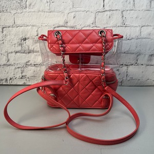 【最終処分SALE】CHANEL シャネル マトラッセ ココマーク リュック ピンク A-11461