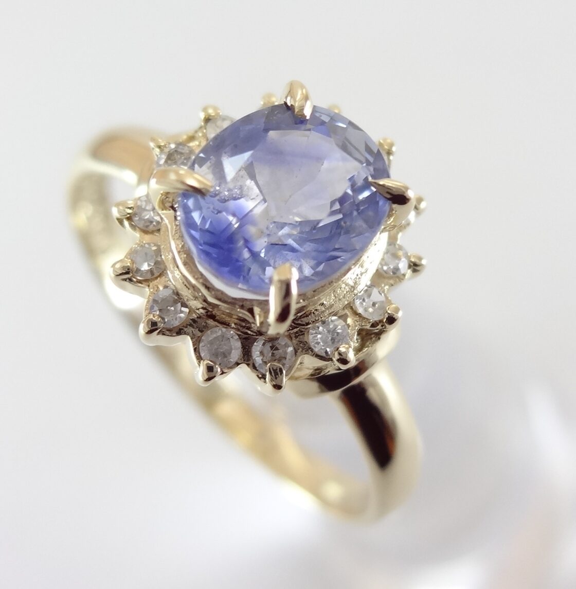 SOLD OUT】サファイア ダイヤモンドリング 1.09ct 0.09ct K18 SOLD OUT】サファイア ダイヤモンドリング 1.09ct 0.09ct K18