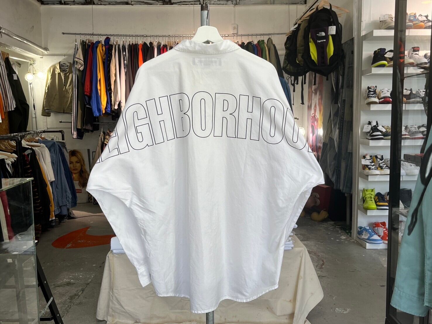 うちわ付 M NEIGHBORHOOD 堅苦しい Dolmansleeve Shirt