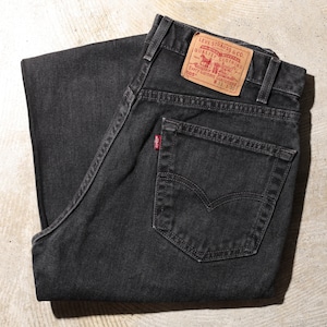33×30 505-0260 USA 00年 サルファーブラックデニムパンツ Levi’s リーバイス 黒