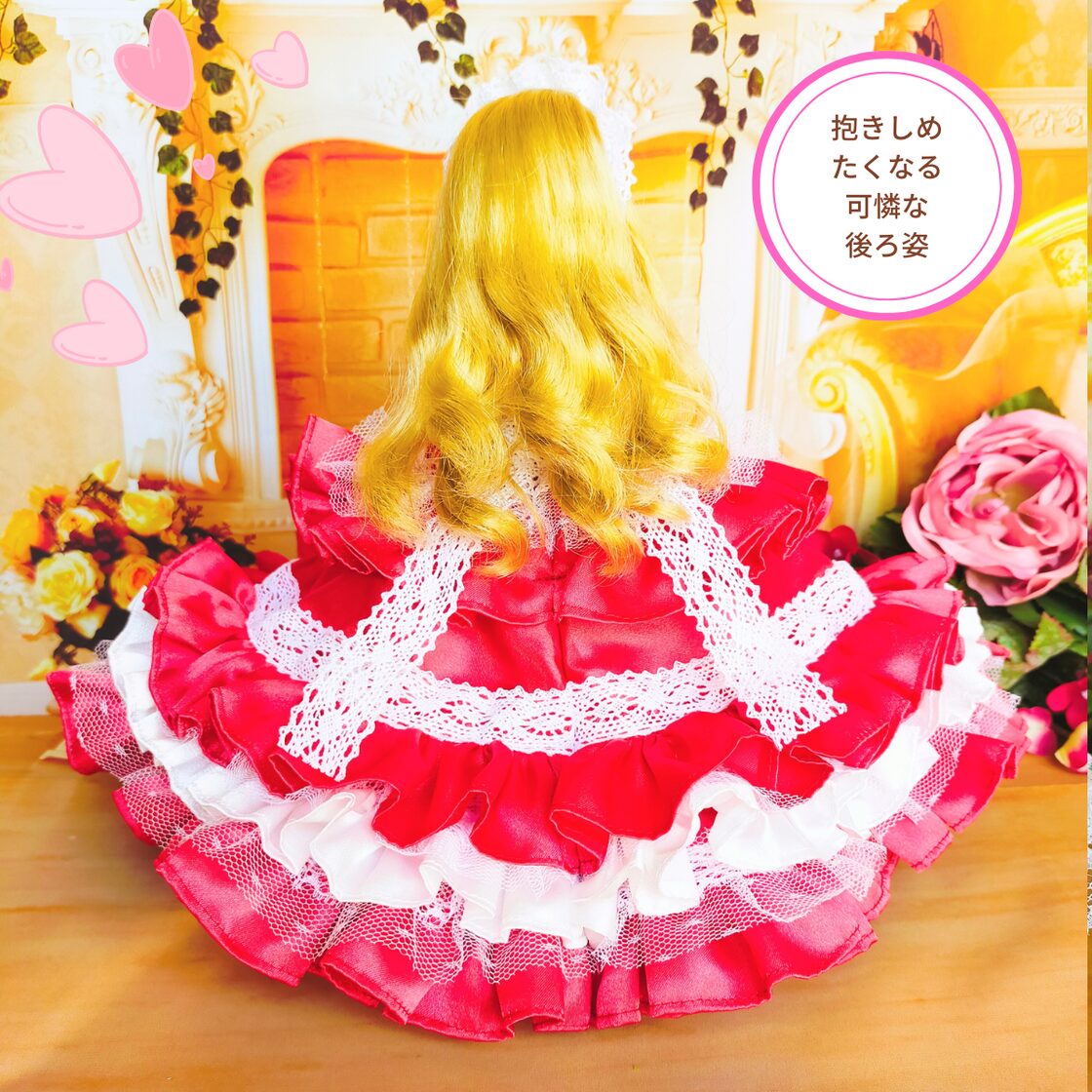 リカちゃん ハンドメイド服 ドール服 人形服 ドールドレス 情熱の