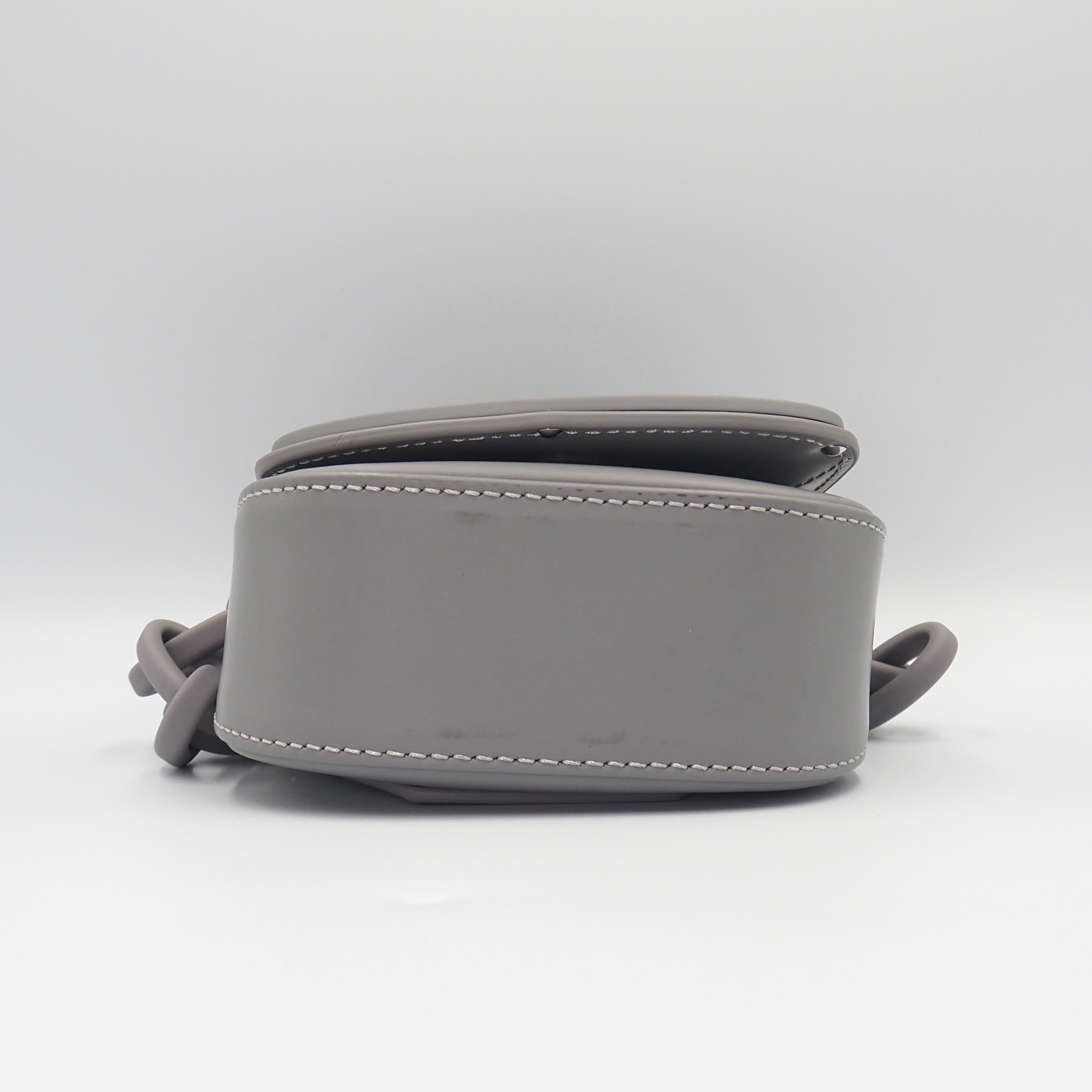 DIESEL 1DR XS ショルダーバッグ レザー グレー ディーゼル 付属品付き
