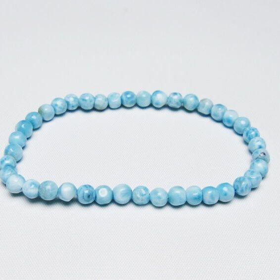 ラリマー ブレスレット 5mm 一点物 メール便可 [M便 1/10] 111-47968