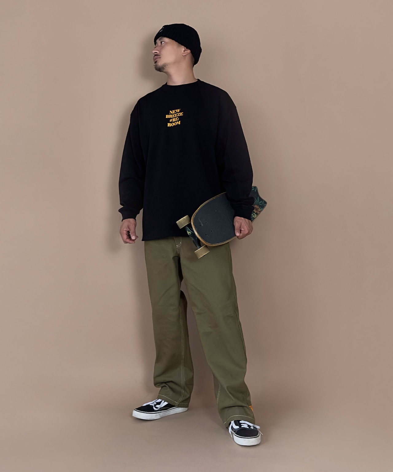 【#Re:room】WIDE CHINO PANTS［REP198］