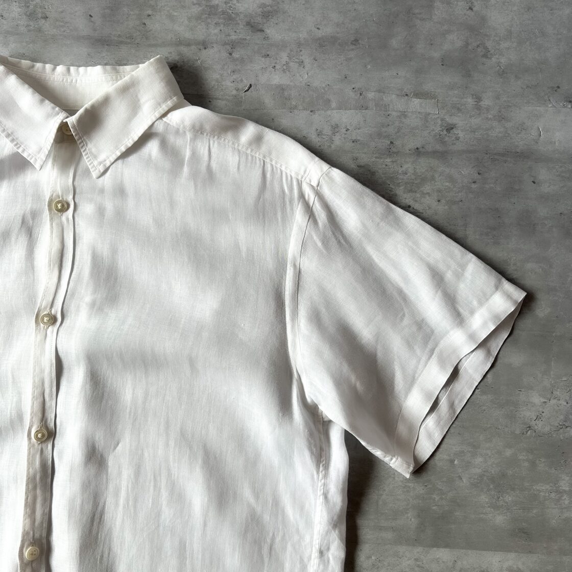 マーガレットハウエルリネンネッカチーフブラウスノースリーブ23ss 