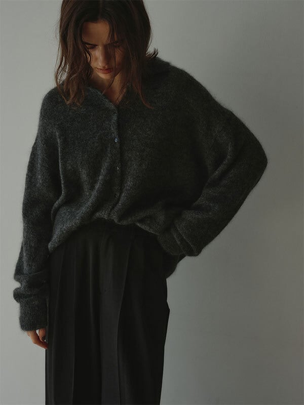 ETRE TOKYO(エトレトウキョウ) モヘヤニットシャツ | サウスオレンジ