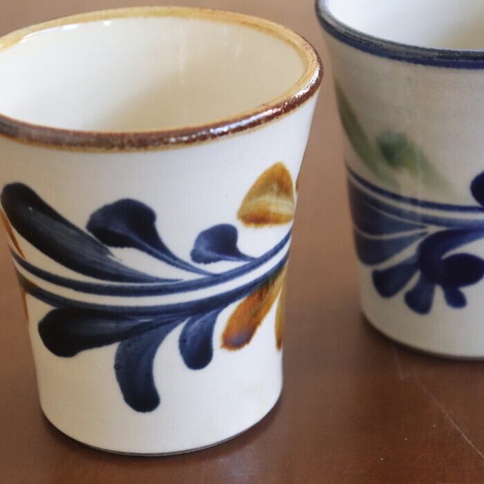 やちむん 陶眞窯 フリーカップ 唐草 Yachimun Cup Arabesque #410 | 和