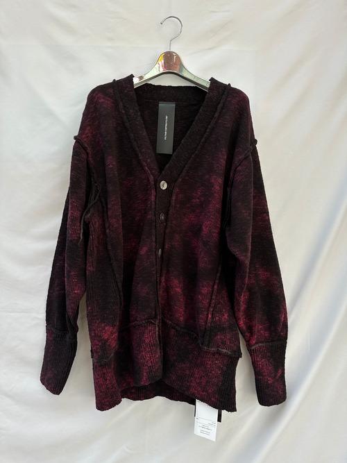 VOLTAGE CONTROL FILTER　Reverse Linking Cardigan Dyed/Red (通販のお問い合わせ)