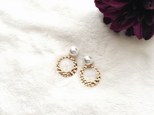 <大人気>antique pearl pierce