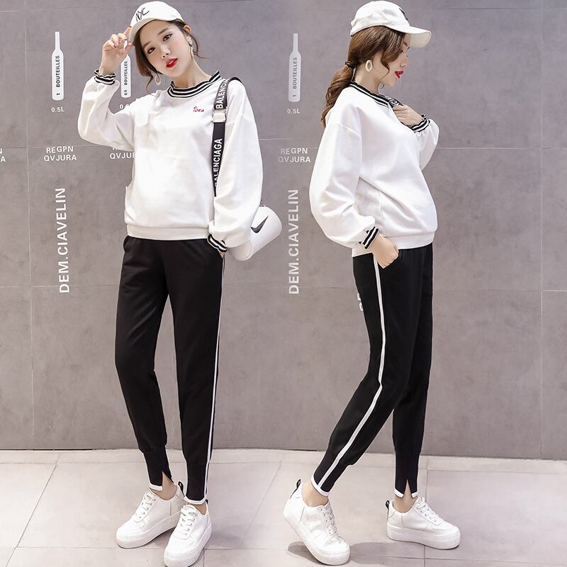 【新作】【送料無料】 マタニティウェア2019春秋新作カジュアルスポーツパンツバージョンのサイドリブ妊娠中のベリーハーレムパンツ-アリババ スプリング 春物 オータム 秋物 expec294311944075