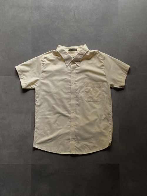 Eddie Bauer ボタンダウンシャツ 半袖 エディーバウアー ベージュ L