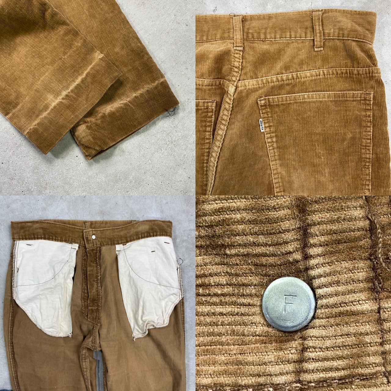 60年代 USA製 Levi's リーバイス 518 コーデュロイパンツ 白タブ 60年代 USA製 Levi's リーバイス 518 コーデュロイパンツ 白タブ