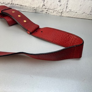 Dior クリスチャンディオール レザー ショルダーバッグ レッド A-9737