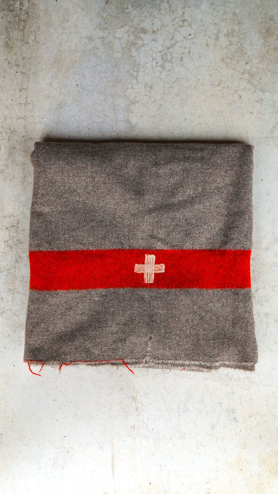 【1915】スイス軍 ミリタリー ウール ブランケット 《Swiss Army 実物 ヴィンテージ アンティーク》