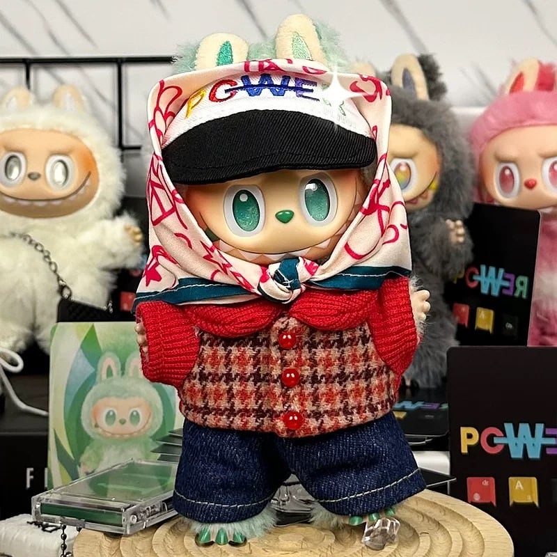 ラブブ着せ替えラブブ　G-DRAGONジヨンぬいぐるみ着せ替え LABUBU ラブブ ぬいぐるみ服 着せ替えコスチューム G-DRAGON